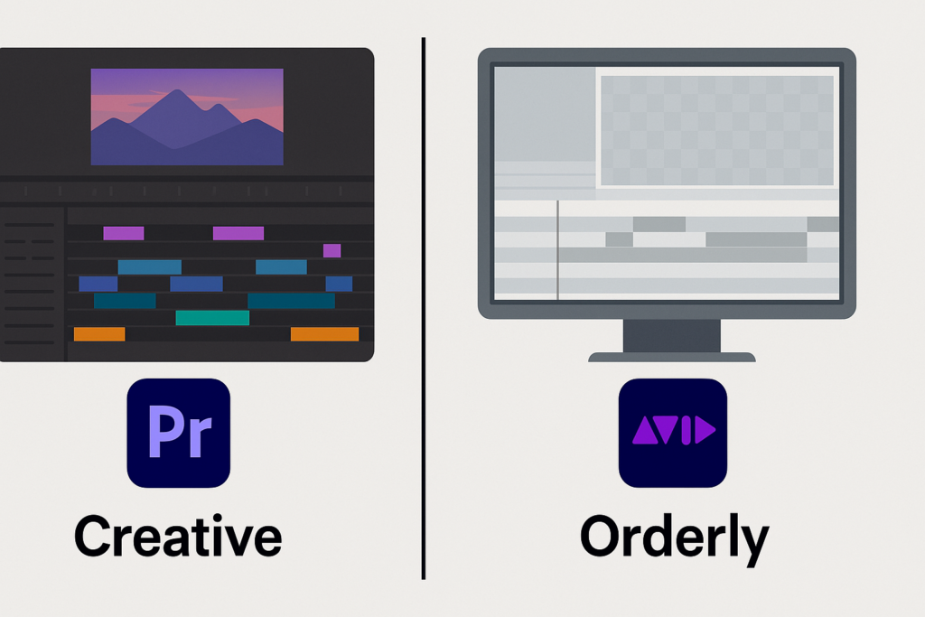 Adobe Premiere Pro vs Avid Media Composer: structure