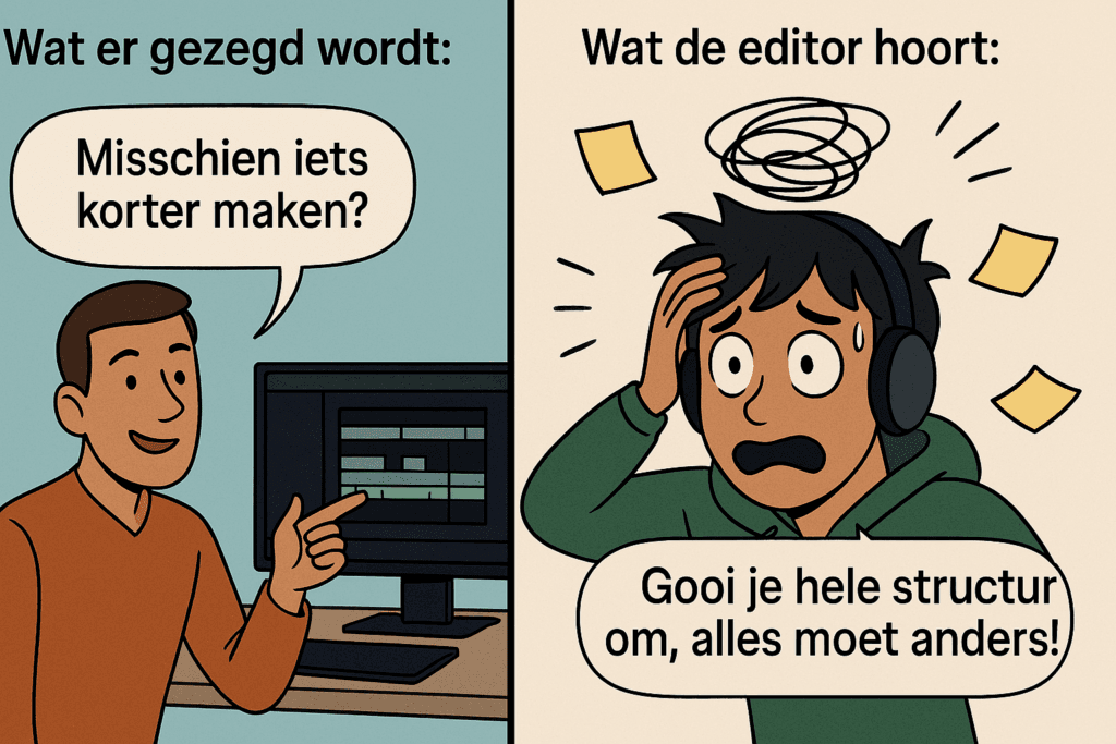 Constructieve feedback in postproductie: zo haal je meer uit je montageproces 2 | Jeroen Smolders Media Feedback ontvangen