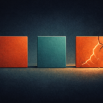 Visuele weergave van een format dat in aflevering 3 begint te breken